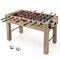 Natural MDF Full Size Foosball Table with Metal Rods, Cup Holders and Adjustable Legs